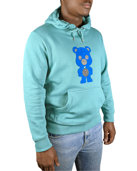 Blue Lagoon Bear | Men's Organic Cotton Hoodie