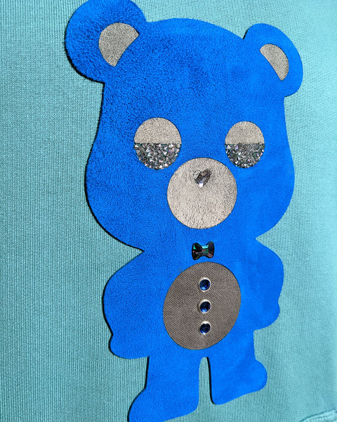 Blue Lagoon Bear | Men's Organic Cotton Hoodie