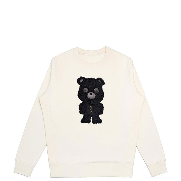 Ultra Black Sheep Bear  | Men’s Organic Cotton Sweatshirt with Crystal Detail - 79EIGHTY™