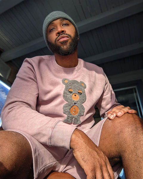 Grey Area Black Sheep Bear | Men's Organic Cotton Sweatshirt