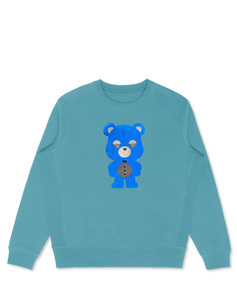 Blue Lagoon Bear | Men's Organic Cotton Sweatshirt
